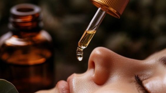 Anwendung von Mijo Healing Nasenreflexöl als achtsames Pflegeritual für Nase, Atemgefühl und Wohlbefinden